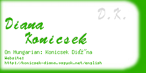 diana konicsek business card